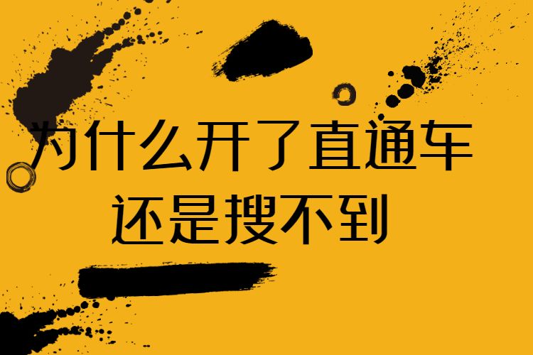 为什么开了直通车还是搜不到.jpg
