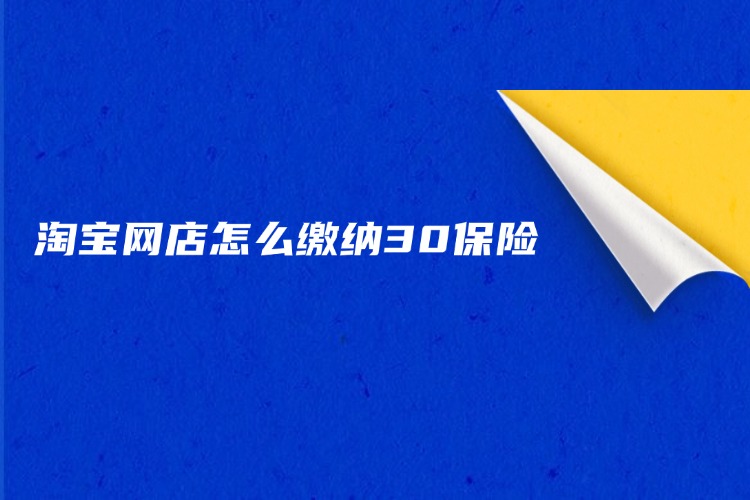淘宝网店怎么缴纳30保险.jpg